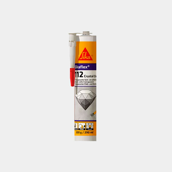 CARTUCHO SIKAFLEX 112 CRYSTAL CLEAR 290CC
