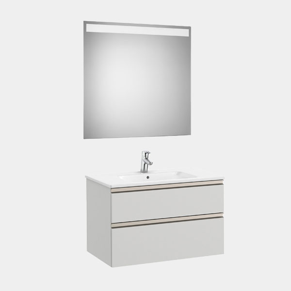 Mueble de Baño Roca PACK THE GAP 2/CAJ 800 GRIS ARTICO
