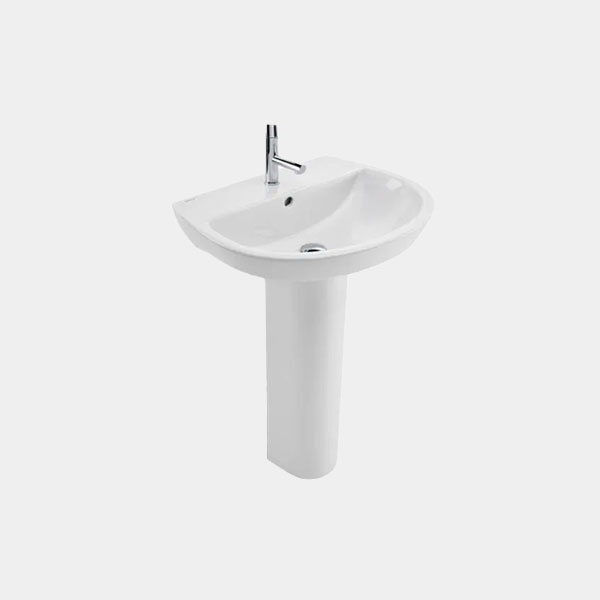 LAVABO Y PEDESTAL 55 CM