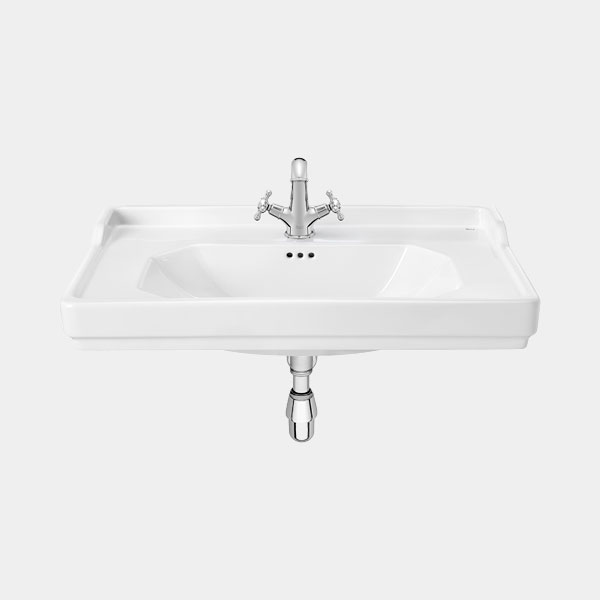 LAVABO MURAL CARMEN 800X500 1 ORIF. BLAN